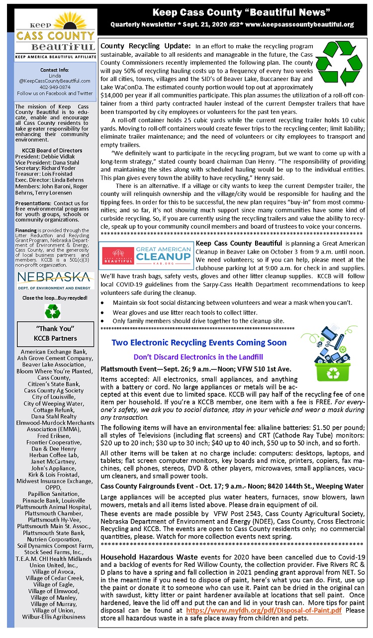 2020 Sept 21 Newsletter pg 1
