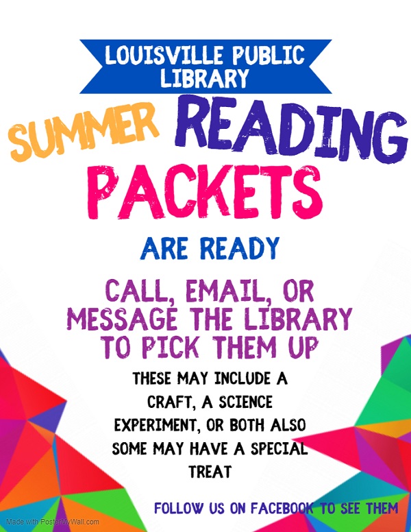LV library summer reading packets