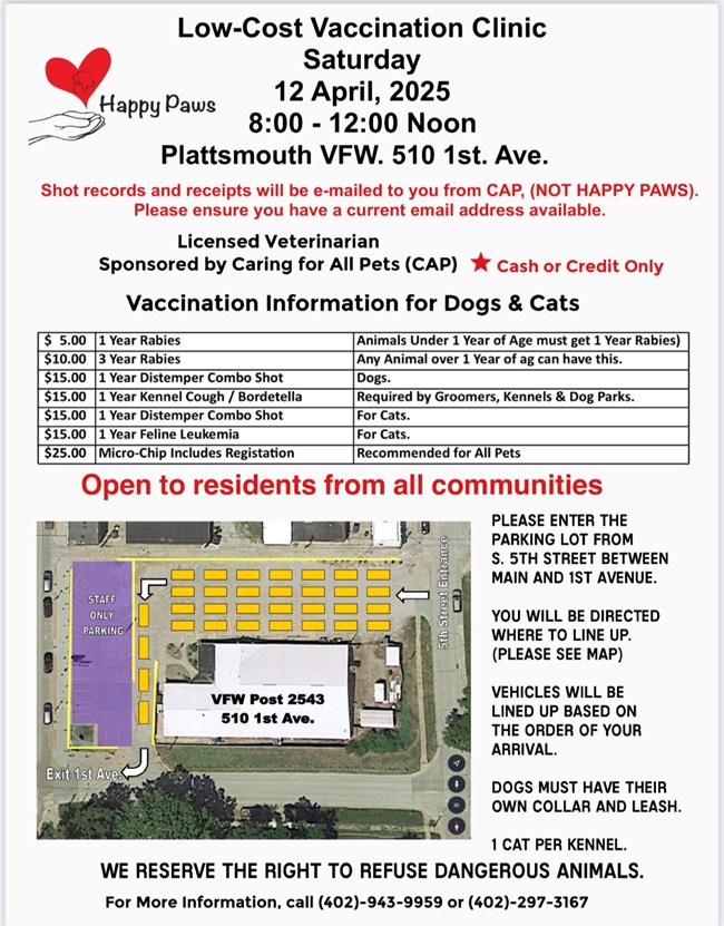 Happy paws vaccination