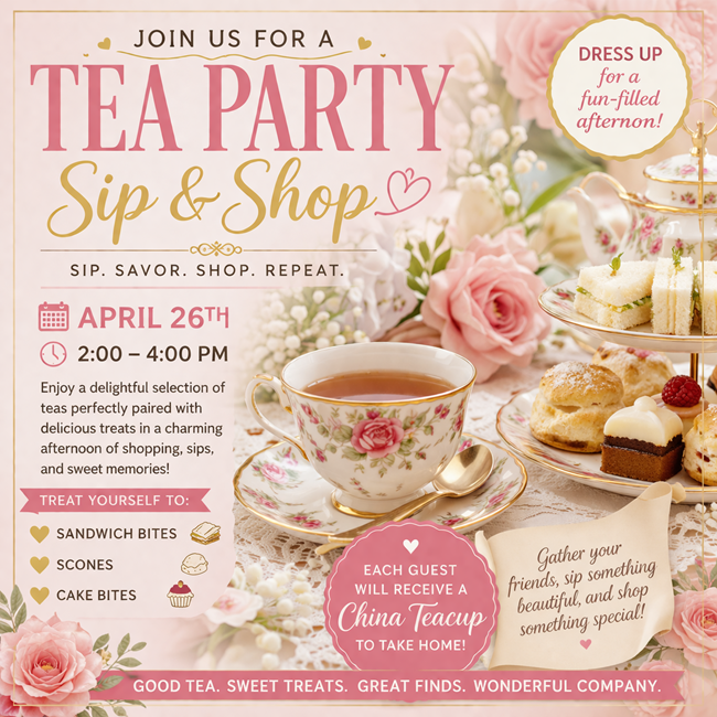 Tea party lantern boutique